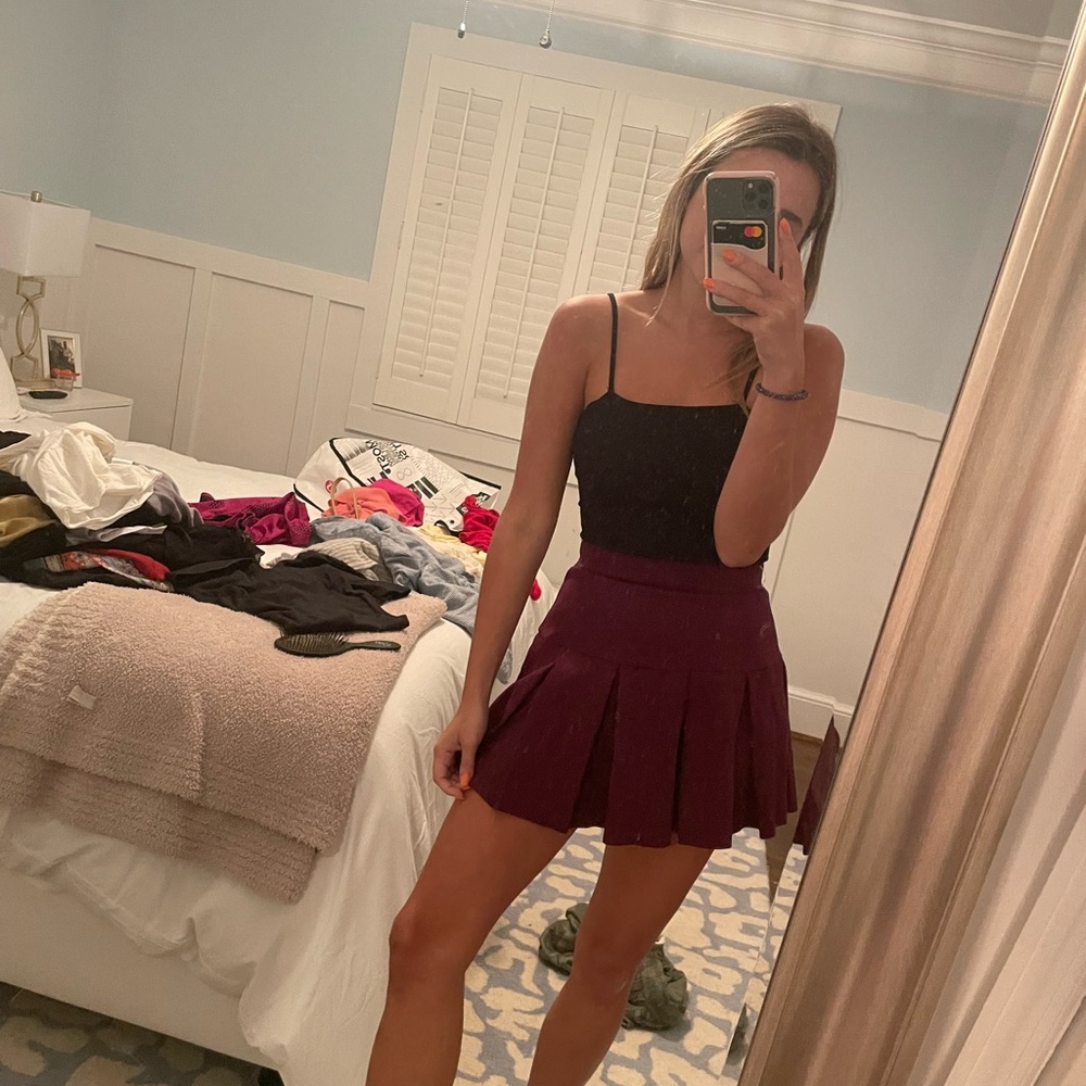 Maroon Skirt